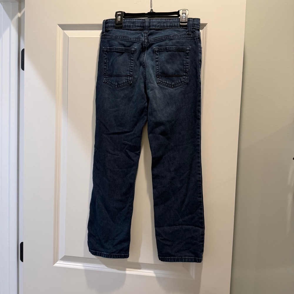 Cat and Jack Boys Dark Blue Straight-Leg Jeans - Picture 3 of 4